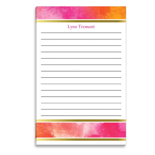 Pink Watercolor Notepad